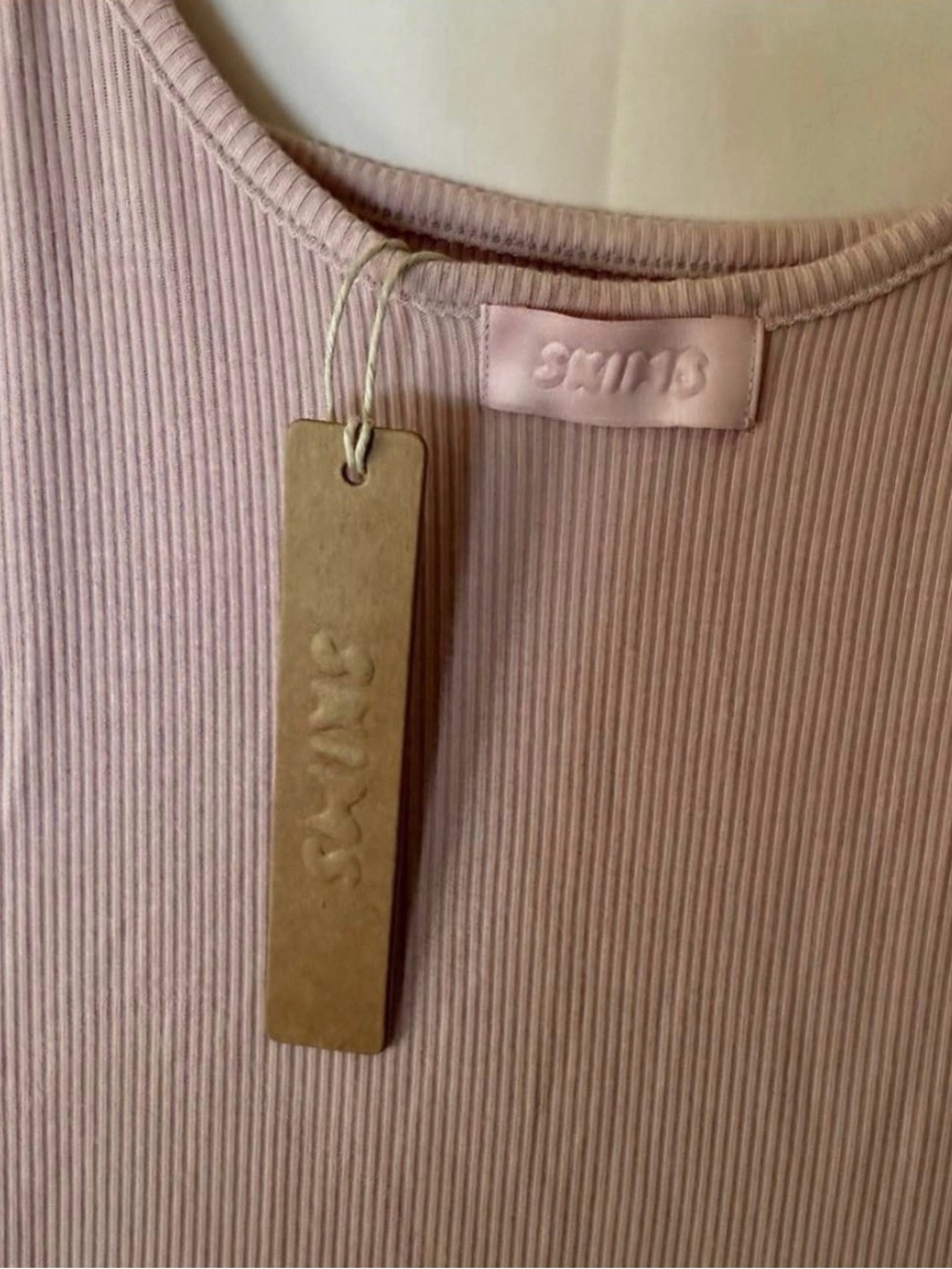 SKIMS Petite Soft Lounge Long Maxi Slip Dress XS in Morganite Pink BNWT - Picture 7 of 8